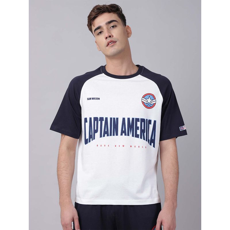 Free Authority Official Captain America: Brave New World Printed Oversize Tshirt for Men (S)
