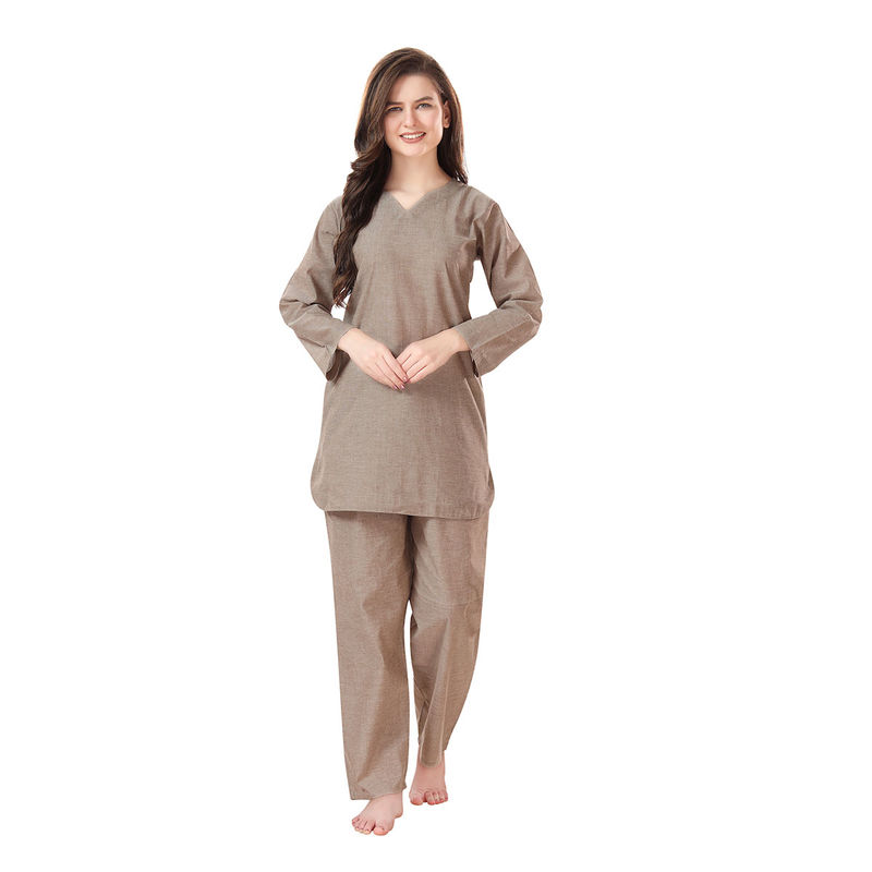 PIU Women's Premium Cotton Kurta and Pajama (Set of 2) (XL)