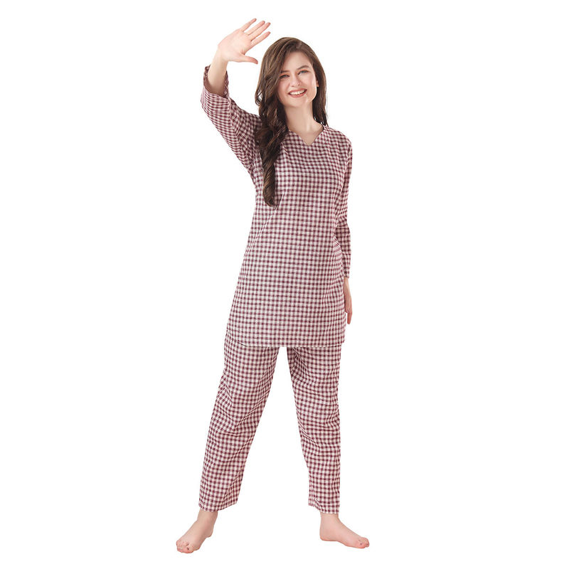 PIU Women's Premium Cotton Kurta and Pajama (Set of 2) (M)