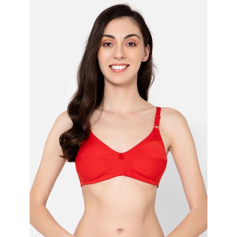 Buy Clovia Cotton Rich Solid NonPadded Full Cup Wire Free Bra Dark