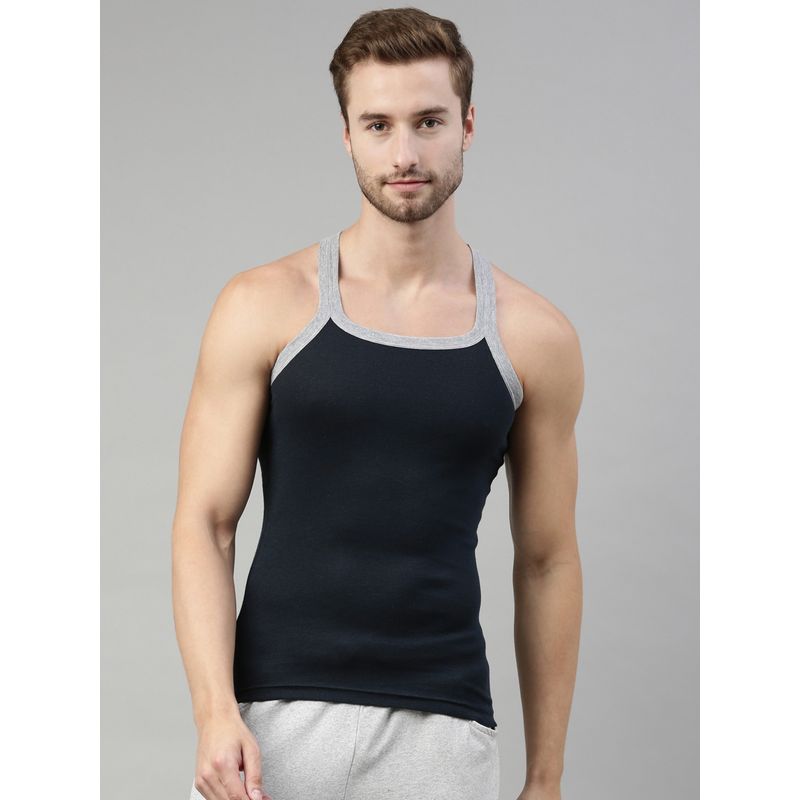 Dixcy Scott Originals Mens Sleeveless Vest Navy Blue (XL)