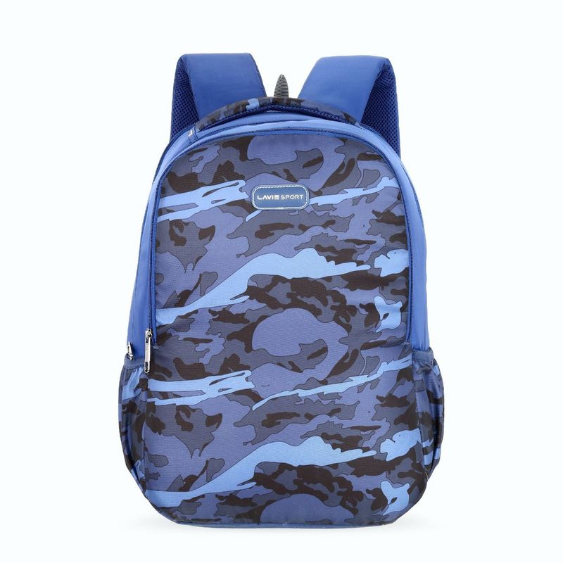 Lavie Printed Navy Blue Backpacks