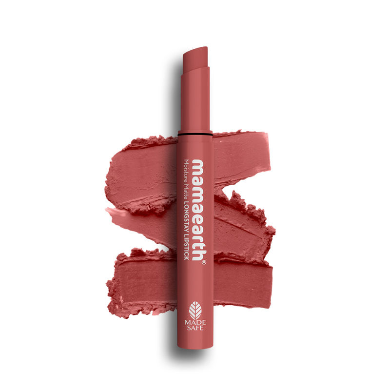 Mamaearth Moisture Matte Longstay Lipstick With Avocado Oil & Vitamin E - Carnation Nude