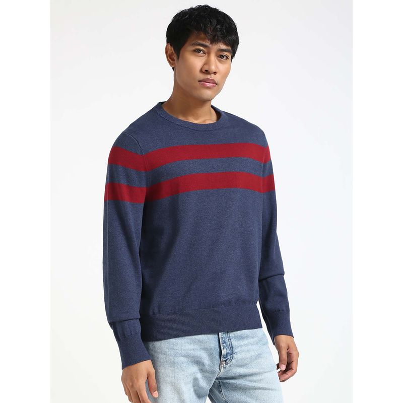 Tommy Hilfiger Stamford Stripe Blue Sweater (S)