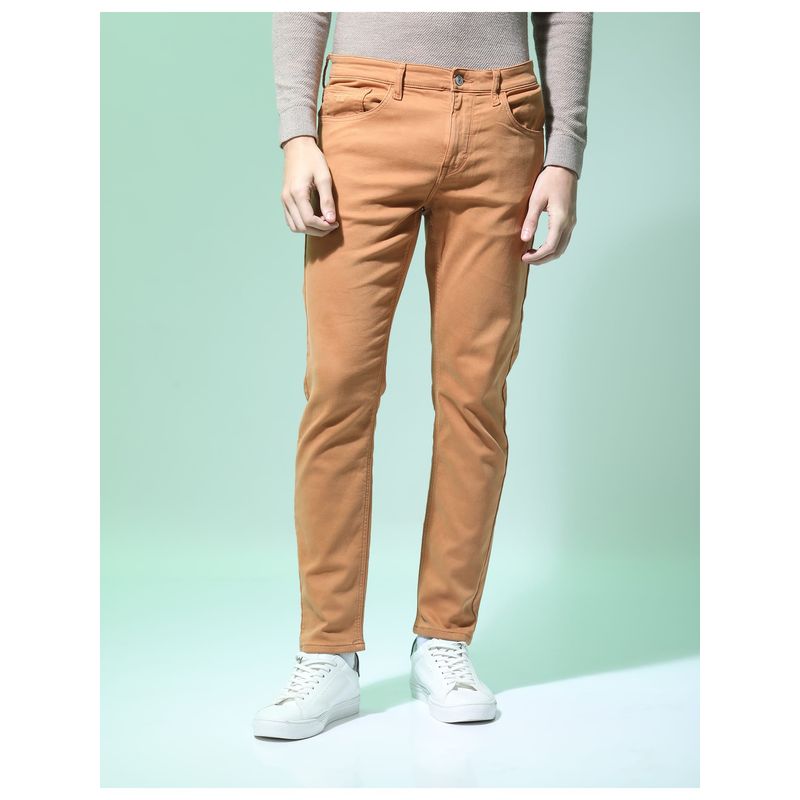 Flying Machine Slash Straight Fit Dyed Jeans (28)