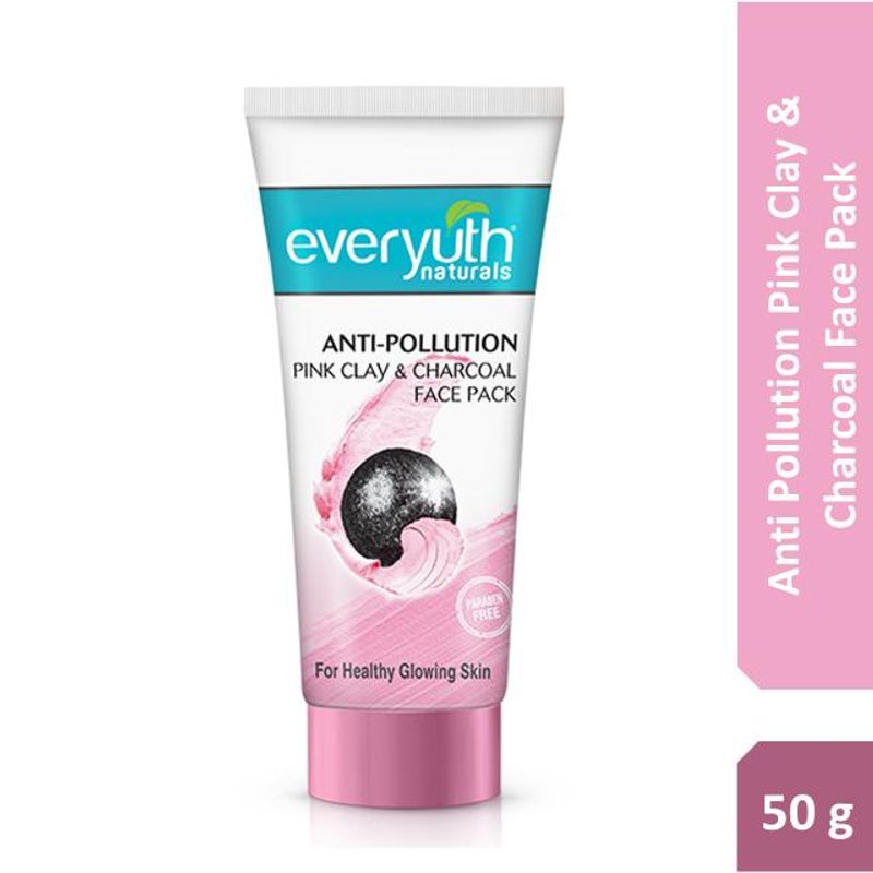 Everyuth Naturals Anti-Pollution Pink Clay & Charcoal Face Pack