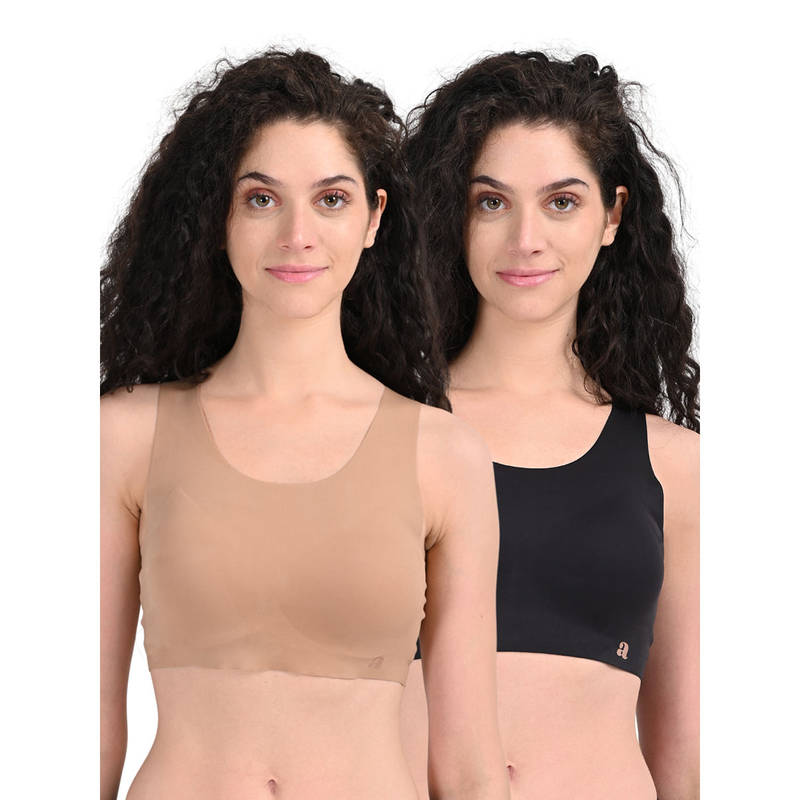 Adira Multi-Color Eze Fit Bra U Back (Pack of 2) (S)