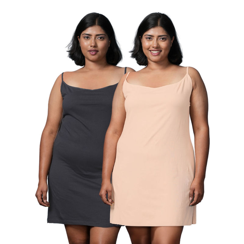 Adira Multi-Color Plus Size Kurti Camisole (Pack of 2) (5XL)