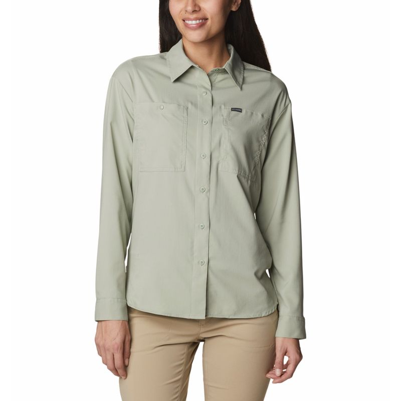 Columbia Womens Green Ridge Utility Long Sleeve Shirt (XS)