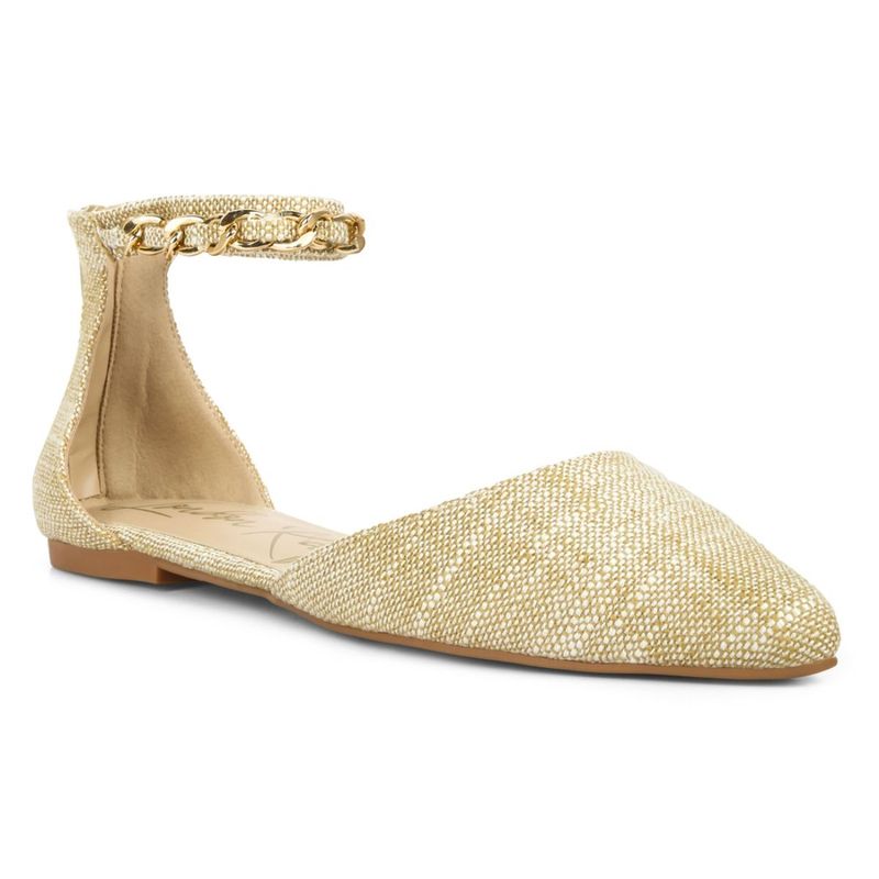 London Rag Embellished Beige Flats(EURO 36)