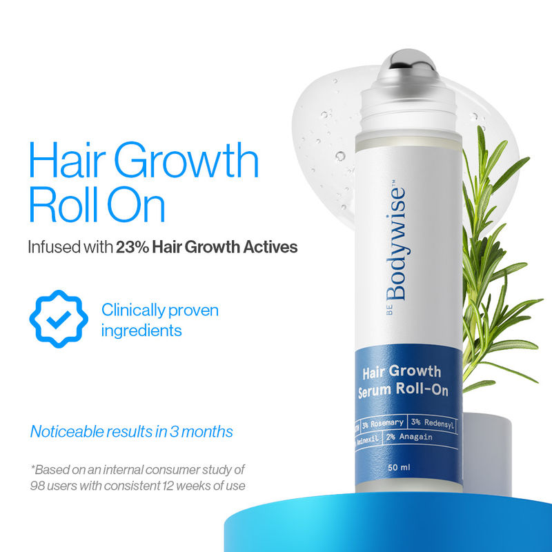Be Bodywise 3% Rosemary Advanced Roll On Hair Growth Serum