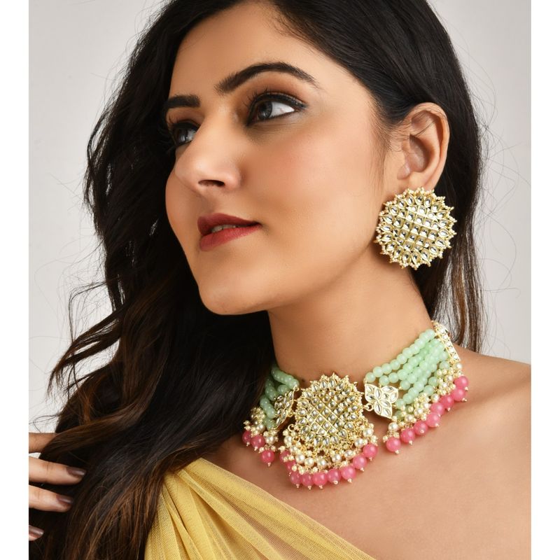 Sea Green Choker Set