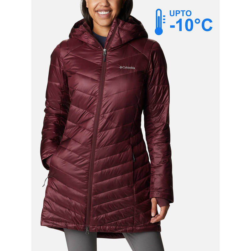 Columbia Women Maroon Omni-Heat Infinity Joy Peak Jacket upto -10°c (XS)