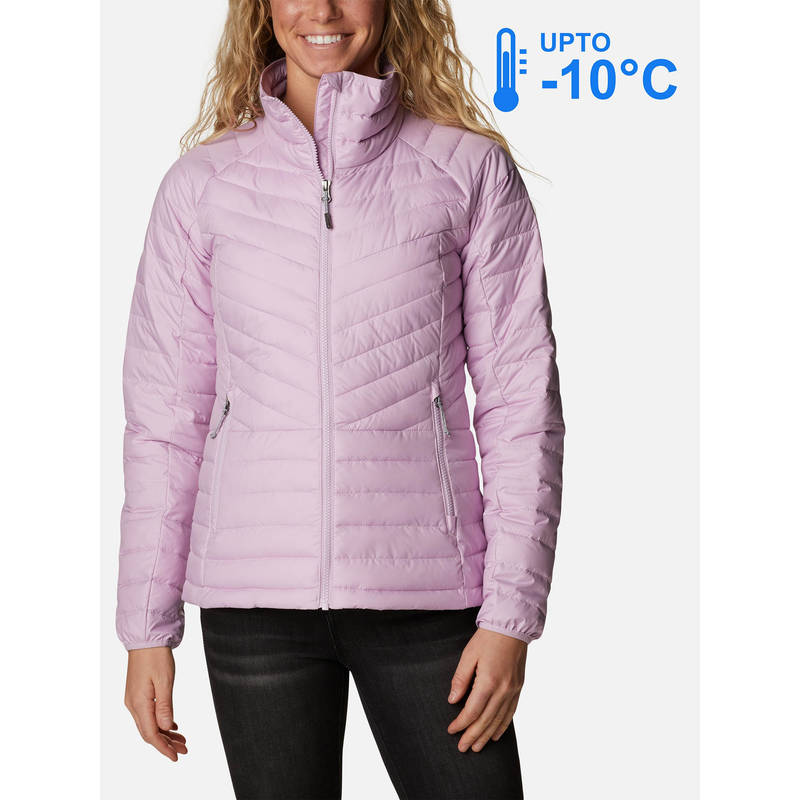 Columbia Women Purple Omni-Heat Reflective Powder Lite Down Jacket upto -10°c (XS)