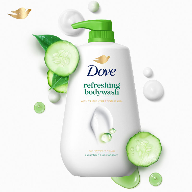 Dove Refreshing Body Wash With Cucumber & Green Tea Scent