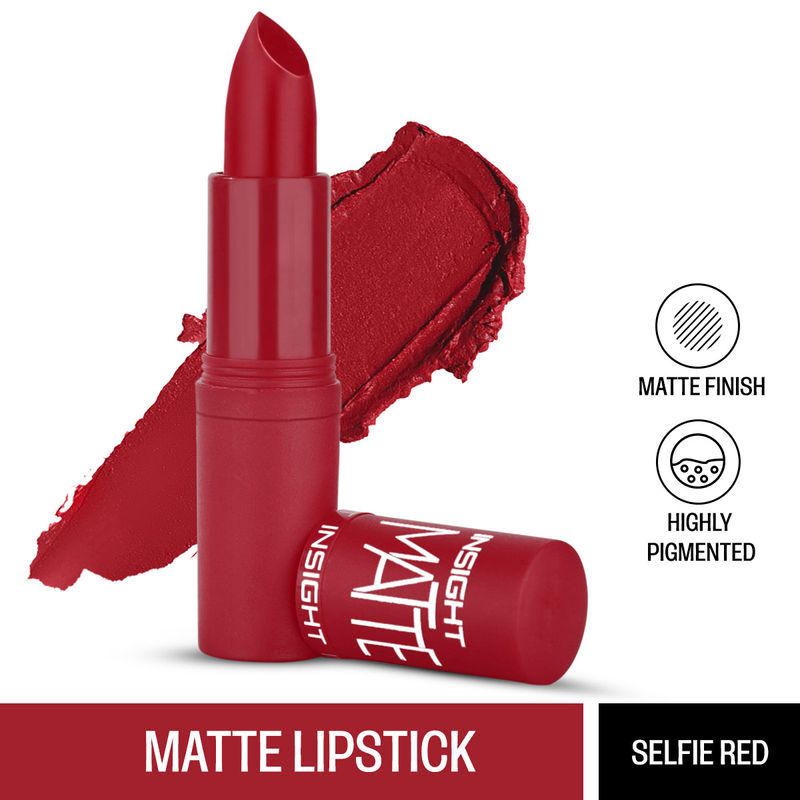Insight Cosmetics Matte Lipstick - A5 Selfie Red