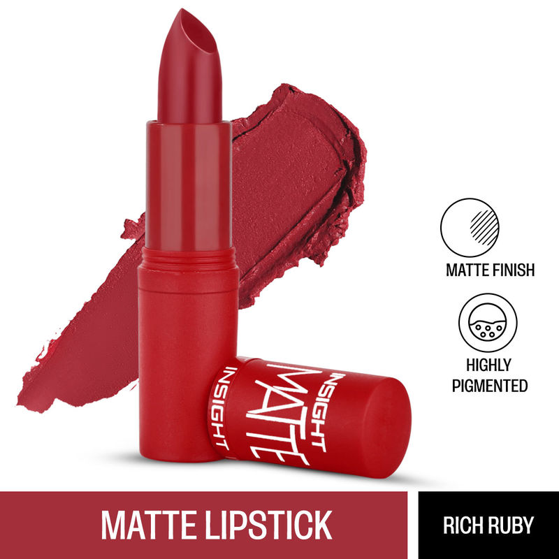 Insight Cosmetics Matte Lipstick - A18 Rich Ruby