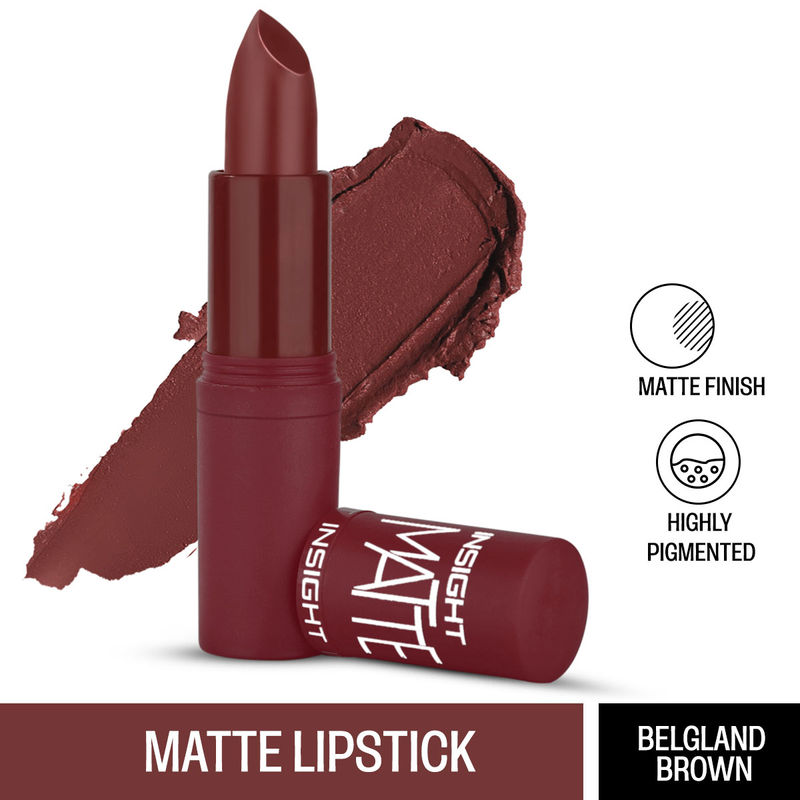 Insight Cosmetics Matte Lipstick - A21 Belgian Brown