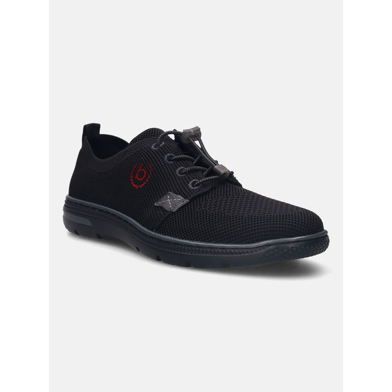 Bugatti Bax Comfort Black Knitted Casual Shoes (EURO 45)