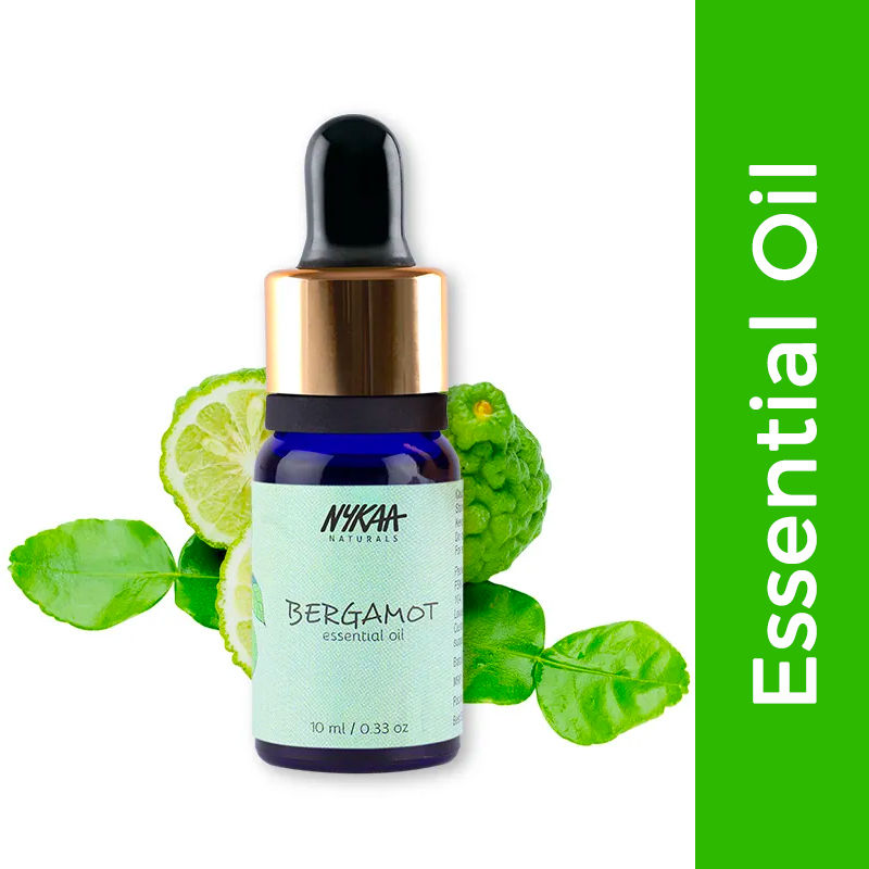 Nykaa Naturals Bergamot Essential Oil for Acne Control & Hair Health - 100% Natural