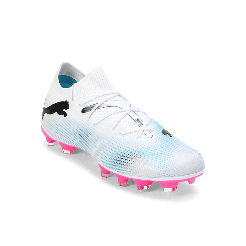 Puma Future 7 Match Fg-Ag Womens White Football Shoes (UK 4)