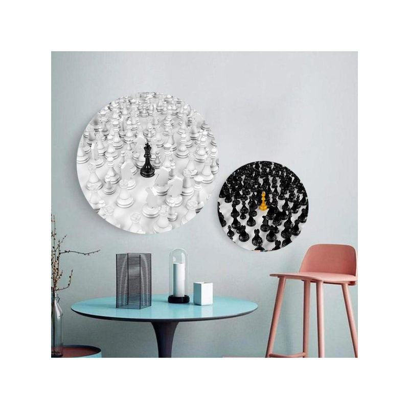 The Artment Stand Out And Alone Canvas Matte Finish Set Of 2 White (Large)