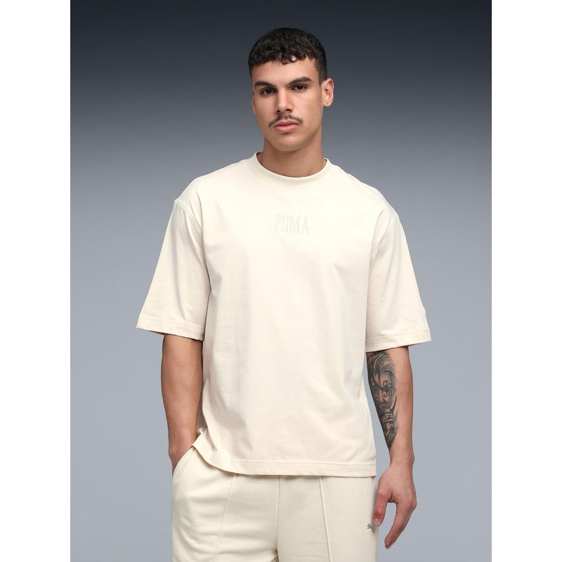 Puma PREMIUM ESSENTIALS Boxy Fit Graphic T-shirt - White (XL)