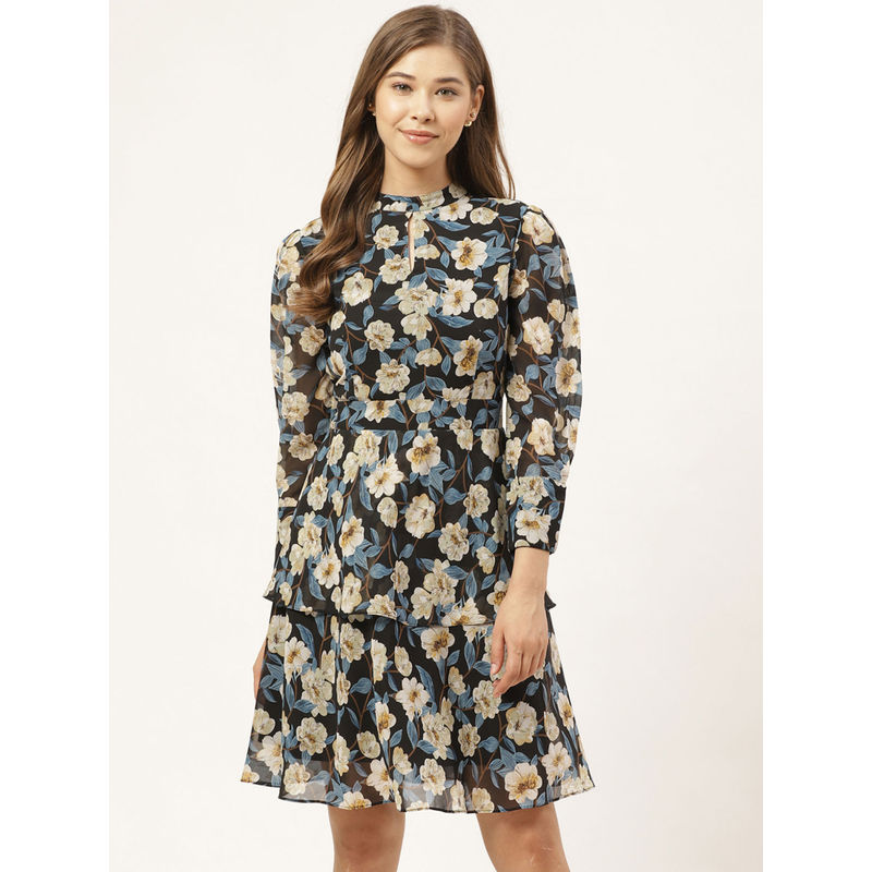 Twenty Dresses By Nykaa Fashion Tiered In Floral Dress - Multi-Color (L)