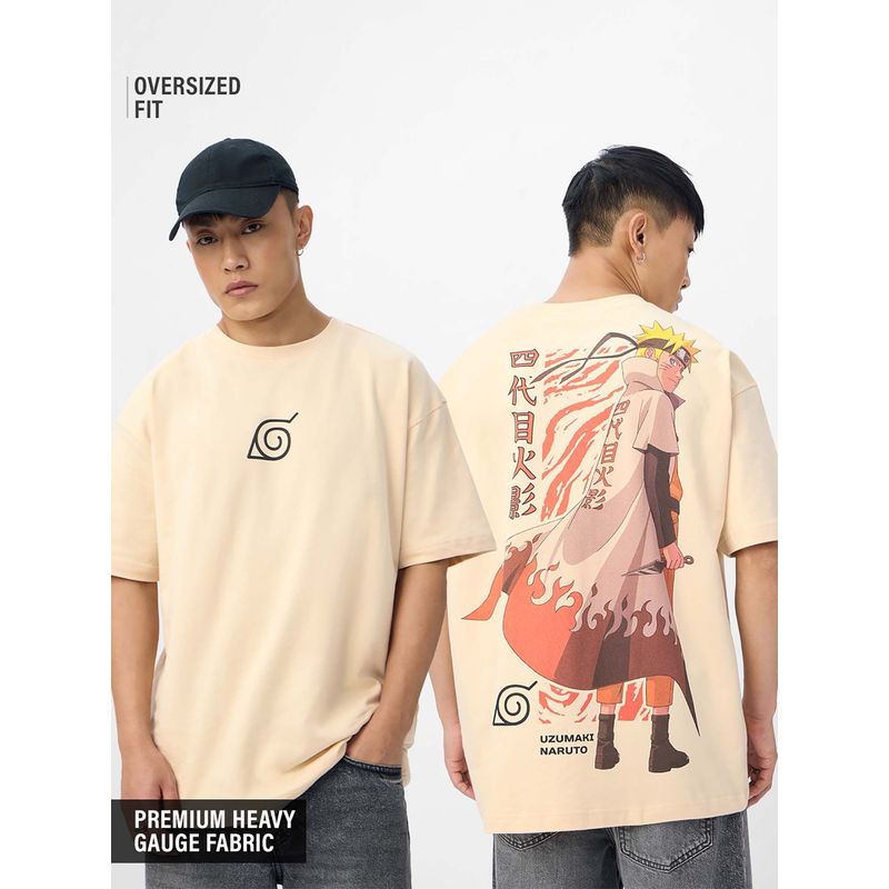 The Souled Store Hokage Men Oversized T-Shirt (S)
