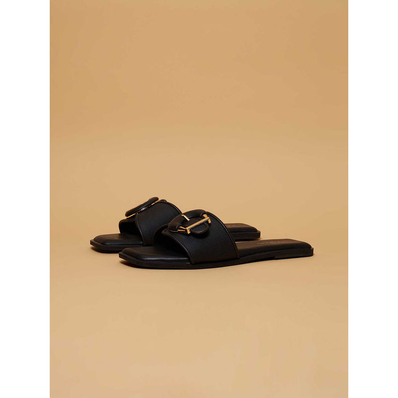 Eridani Jules Buckle Flats Black (EURO 40)