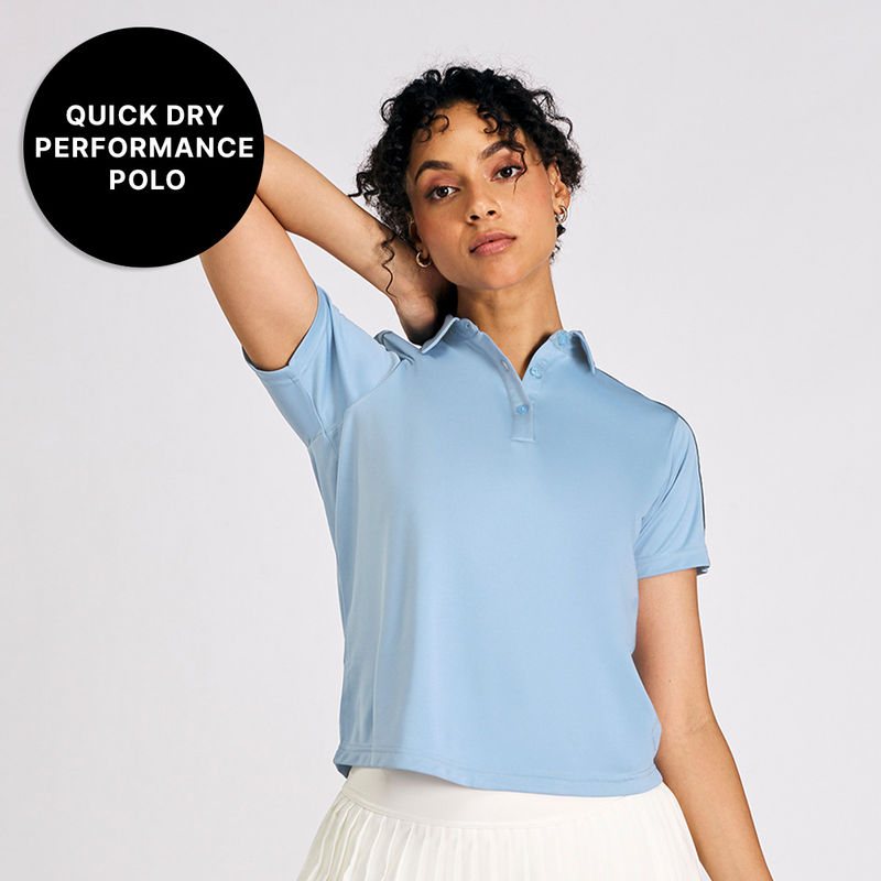 Kica Quick-Dry Polo Top for Women In Comfort Fit (M)