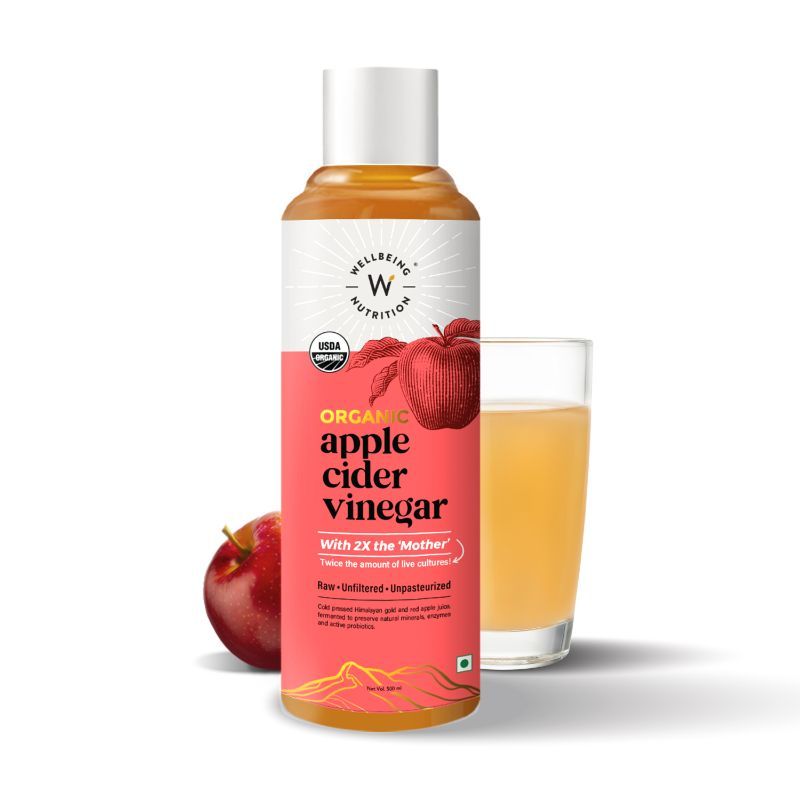 Wellbeing Nutrition Organic Apple Cider Vinegar With 2X Mother For