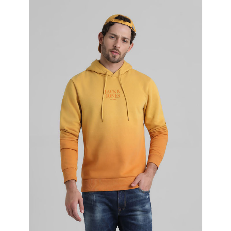 Jack & Jones Yellow Hooded Sweatshirt (M)