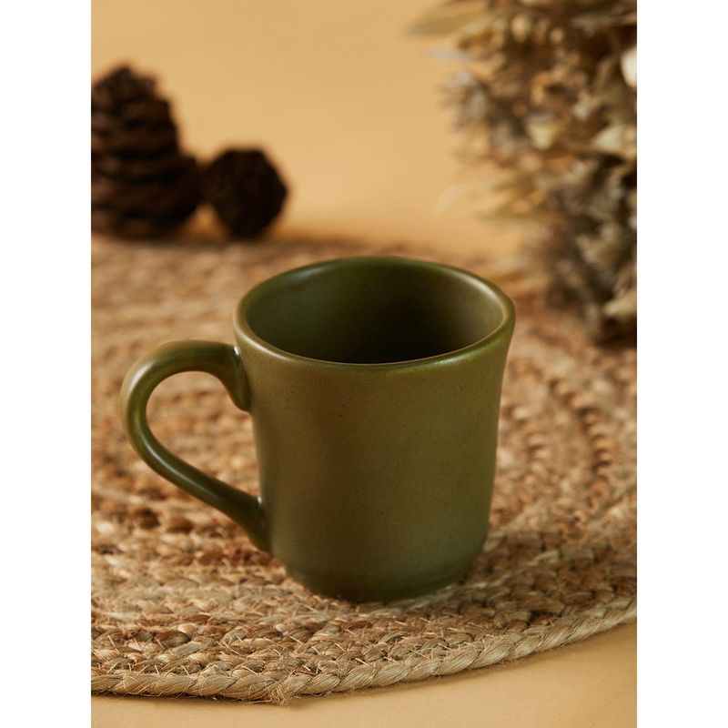 Buy Fabindia Maaya Ceramic Mug Green Online