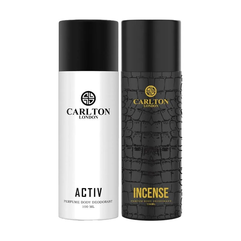 Buy Carlton London Perfume Activ + Incense Deodorant Combo For Men Online