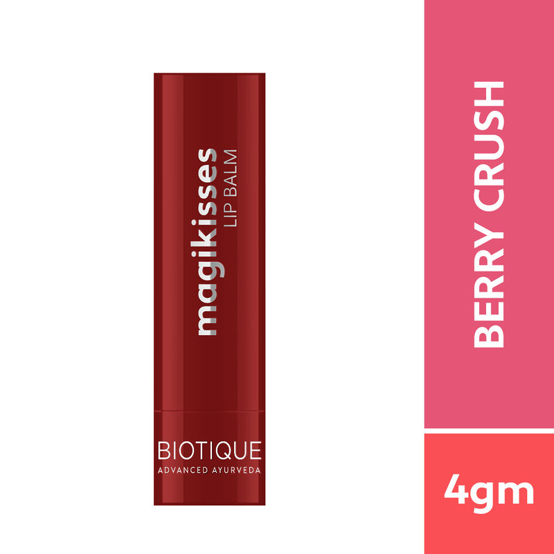 Biotique Natural Makeup Magikisses Lip Balm SPF 20 - Berry Crush