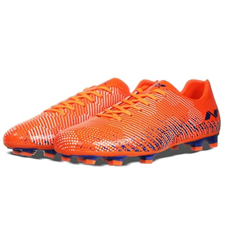 Buy Nivia Men Encounter 9.0 F.B Stud Football Shoes Orange R.Blue Online
