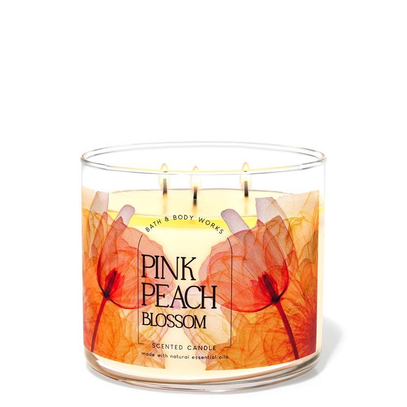 Buy Bath & Body Works Pink Peach Blossom 3Wick Candle Online