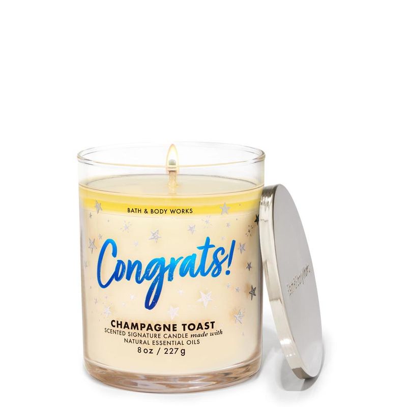 Buy Bath & Body Works Champagne Toast Signature Single Wick Candle Online