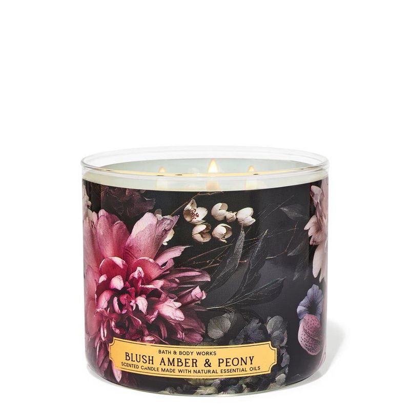 Buy Bath & Body Works Blush Amber & Peony 3Wick Candle Online