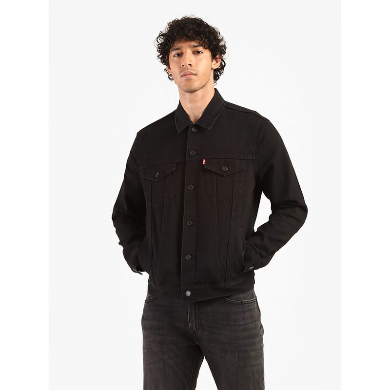Buy Levi's Men Black Denim Jacket Online