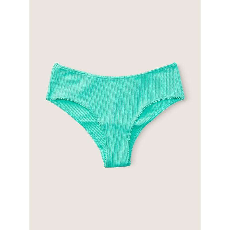 Victoria's Secret Green Cotton Cheekster Brief Panty (XS)