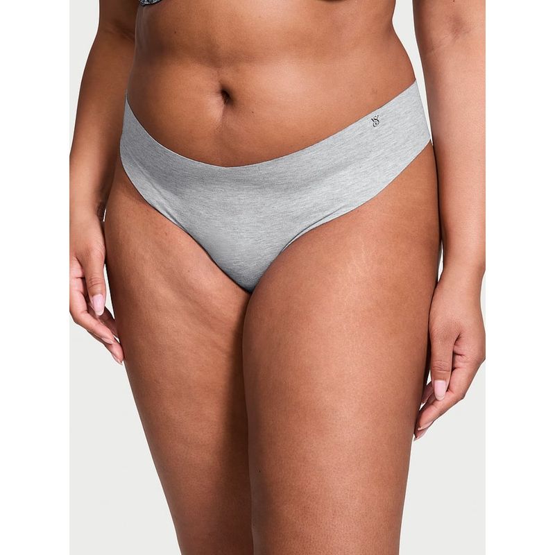 Victoria's Secret Grey No-Show Cotton Panty (S)