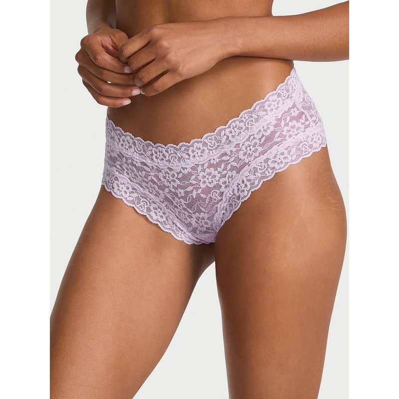 Victoria's Secret Purple The Lacie Lace Cheeky Brief Panty (XL)