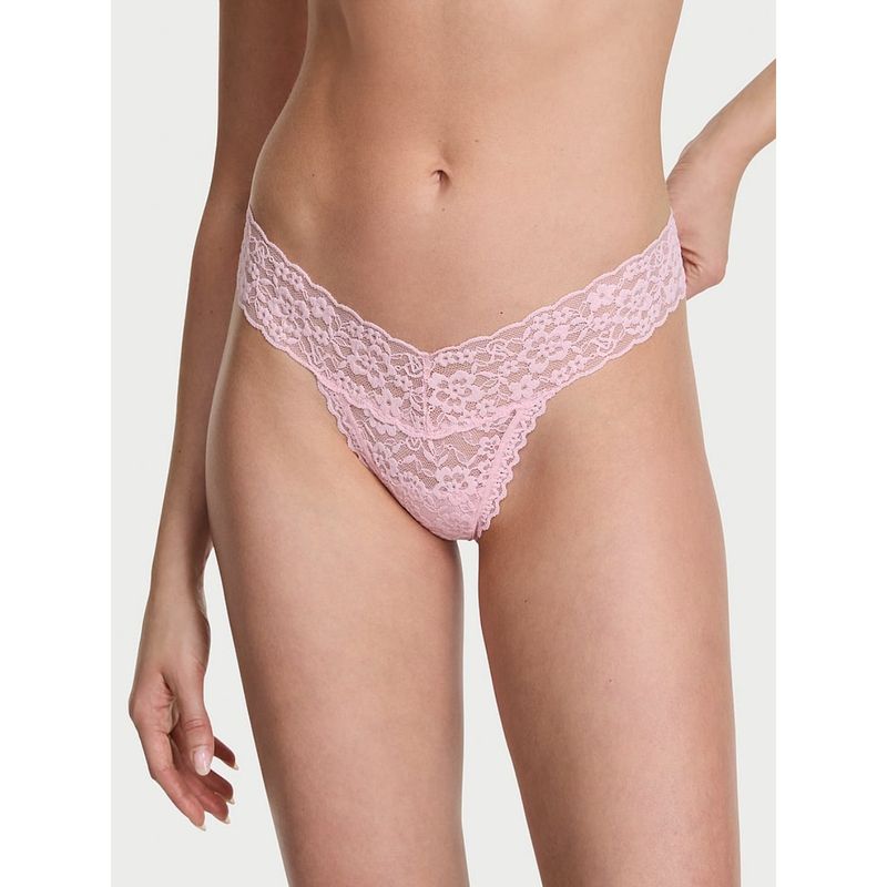 Victoria's Secret Pink The Lacie Lace Thong Panty (L)