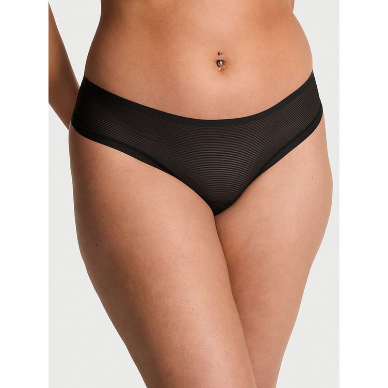 Victoria's Secret Black Thong Panty (XS)