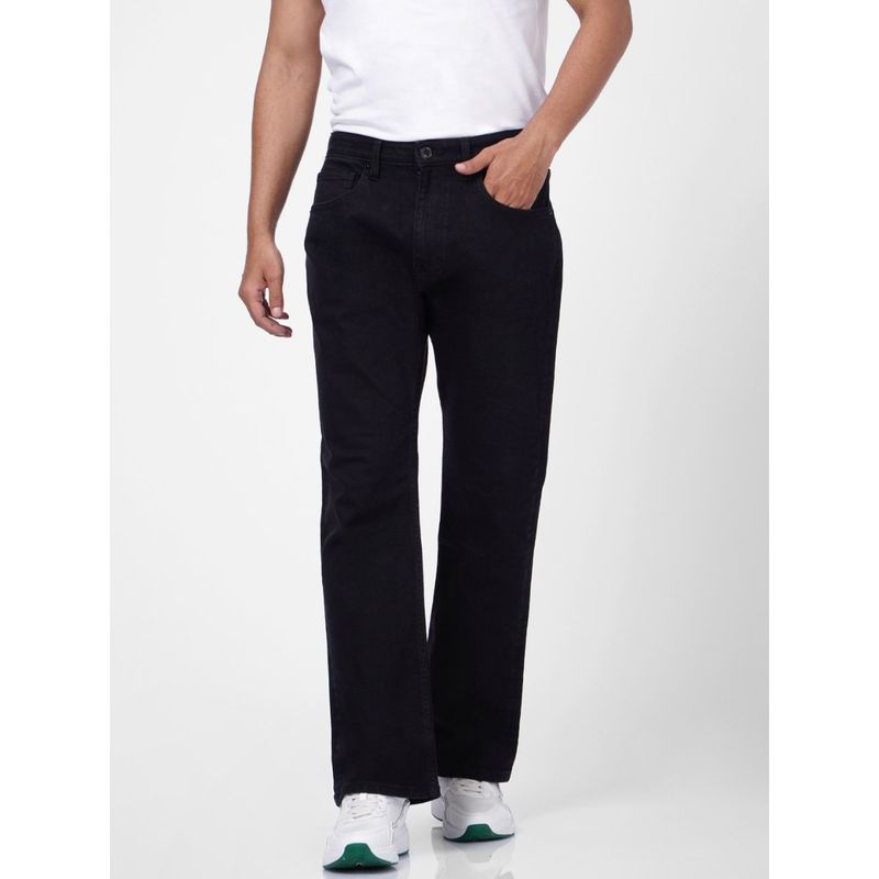 Jack & Jones Black Low Rise Bootcut Jeans (34-32)