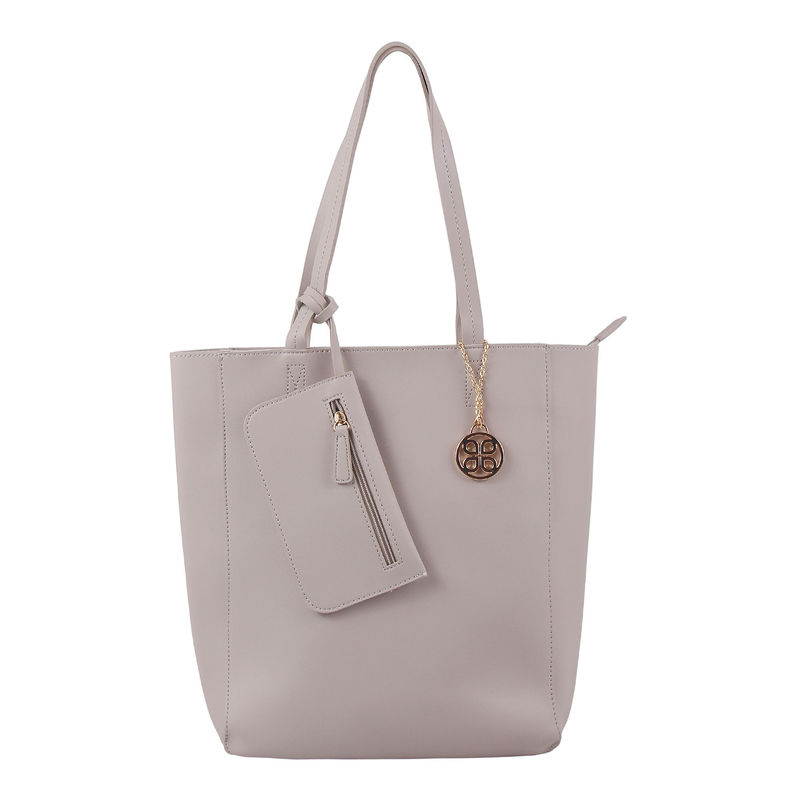 Buy Addons Grey Polyurethane Handbags Online