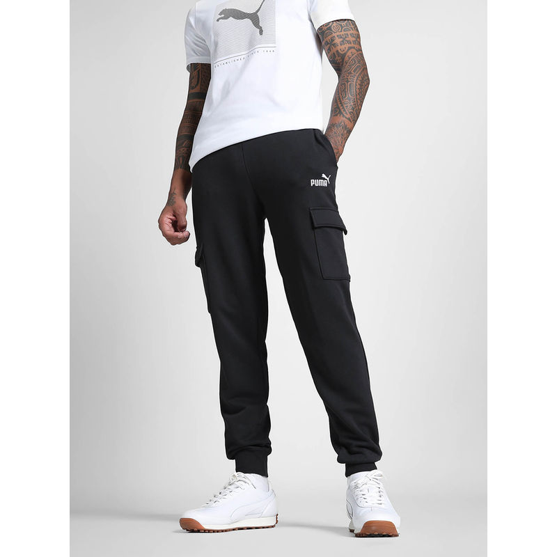 Puma No. 1 Logo Black Cargo Joggers (M)