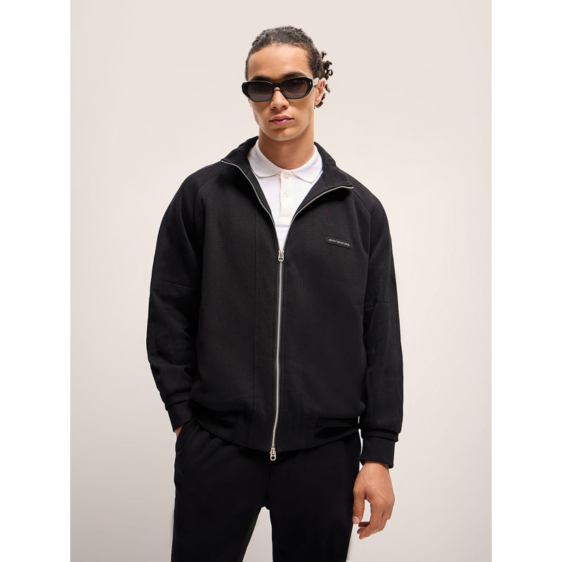 THE BEAR HOUSE Men Black Regular Fit Denim Jacket (2XL)